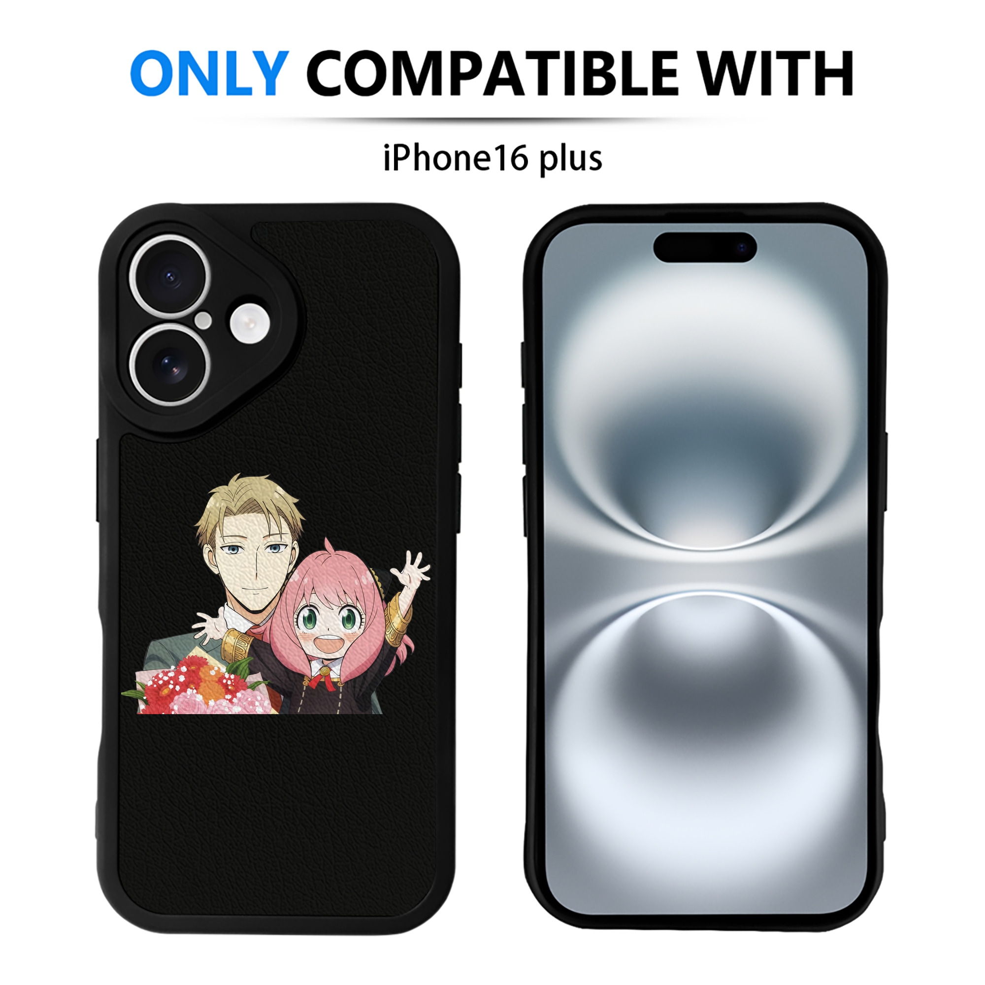 （画像用） SPY×FAMILY间谍家家酒 【iPhone 16シリーズ対応】シリコンスマホケース（レザー調） 材質：シリコン